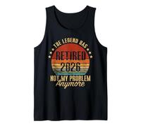 Legend Retired 2026 Vintage Funny Retirement Gifts Tank Top
