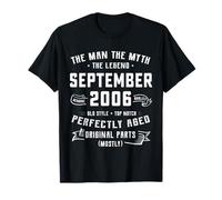 Legend September 2006 19th Birthday Gift For 19 Years Old T-Shirt