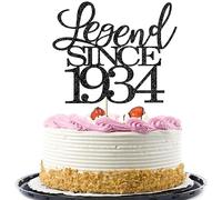 Legend Since 1934 Cake Topper 92th Birthday Happy Birthday Cake Topper