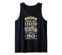 Legend Since 1943 Birthday Vintage Bike Bikers Born in 1943 Tank Top