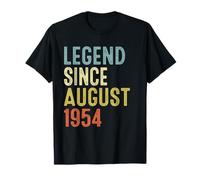 Legend Since August 1954 71st Birthday Men Women 71 Year Old T-Shirt
