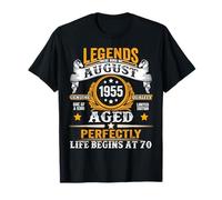 Legend Since August 1955 Vintage Retro 70th Birthday Men Dad T-Shirt
