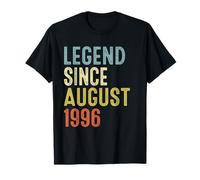 Legend Since August 1996 29th Birthday Men Women 29 Year Old T-Shirt