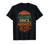 Legend Since August 2015 Vintage Retro Birthday Mountain Tee Value Graphic T-Shirt