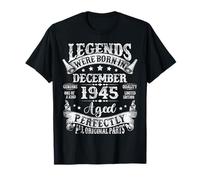 Legend since December 1945 80 Year Old 80th Birthday Men Dad T-Shirt