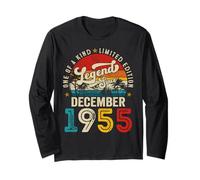 Legend since December 1955 70 Year Old 70th Birthday Men Dad Long Sleeve T-Shirt