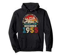 Legend since December 1955 70 Year Old 70th Birthday Men Dad Pullover Hoodie