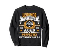 Legend since December 2005 20 Years Old 20th Birthday Boys Sweatshirt
