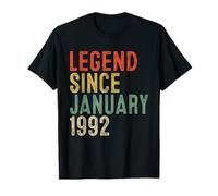 Legend Since January 1992 34th Birthday Gifts 34 Year Old T-Shirt