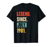 Legend Since July 1981 - Birthday 42nd Decoration Funny T-Shirt