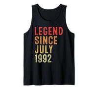Legend Since July 1992 Vintage 1992 Birth Of Birthday Gifts Tank Top