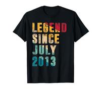 Legend Since July 2013 Retro 12 Years Old Gift 12th Birthday T-Shirt