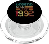 Legend Since June 1992 34th Birthday Gifts 34 Years Old PopSockets PopGrip for MagSafe