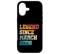 Legend Since March 2006 20th Birthday 20 Year Old Men Women Case for iPhone 17