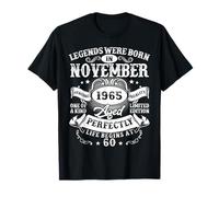 Legend since November 1965 60 Year Old 60th Birthday Men Dad T-Shirt