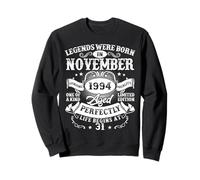 Legend since November 31 Years Old 1994 Retro 31st Birthday Sweatshirt