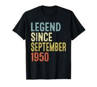 Legend Since September 1950 75th Birthday Gifts 75 Year Old T-Shirt
