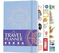 Legend Travel Planner Notebook, Vacation Organizer Journal, Periwinkle