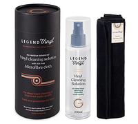 Legend Vinyl Professional Grade Vinyl Cleaning Kit - 200ml Cleaning Fluid with Extra Large Lint Free Macrofibre Cloth - Ideal for all Serious Vinyl Enthusiasts