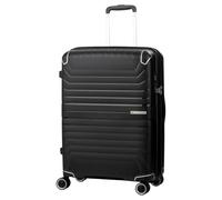 LEGEND WALKER LW 5304 VITA hardshell Expansion security zipper Spinner Luggage, Black, 23", Central Hardside Expandable Luggage With Spinner Wheels