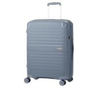 LEGEND WALKER LW 5304 VITA hardshell Expansion security zipper Spinner Luggage, Blue, 23", Central Hardside Expandable Luggage With Spinner Wheels