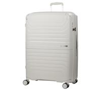 LEGEND WALKER LW 5304 VITA hardshell Expansion security zipper Spinner Luggage, White, 68.58 cm, Central Hardside Expandable Luggage With Spinner Wheels