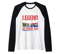 Legend was Born in South Africa 60 Years Ago 60th Birthday Raglan Baseball Tee