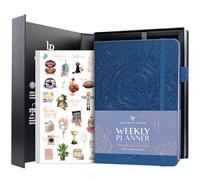 Legend Weekly Planner Premium - Undated 12-Month Weekly, Monthly & Budget Planner with Habit Tracker - Life Organizer for Time & Task Management, Goal Setting & Productivity - A5 Size (Mystic Blue)