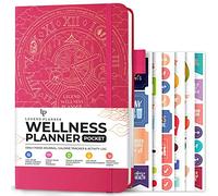 Legend Wellness Planner & Food Journal Pocket - Daily Health Journal with Exercise & Weight Loss Tracker - Nutrition Diary, 6 Months (Hot Pink)