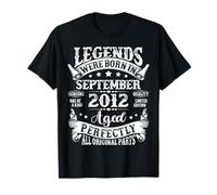 Legend Were Born in September 2012 Vintage 13th Birthday Boy T-Shirt