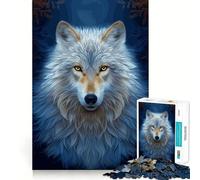 Legend Wolf 1000 Piece Jigsaws for Adults DIY Play Firm Edge Pattern Assemble Furniture Decor (38x26cm)