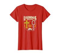 Legendals Matchup Catholics vs Convicts Football Rivalry T-Shirt, Women, Red, XXL