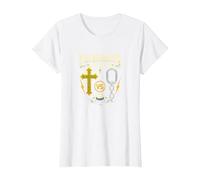 Legendals Matchup Catholics vs Convicts Football Rivalry T-Shirt, Women, White, M