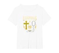 Legendals Matchup Catholics vs Convicts Football Rivalry T-Shirt, Women's Plus, White, 4X