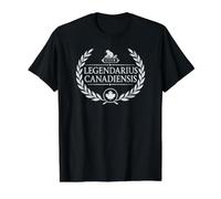 Legendarius Canadiensis Shirt Vintage Canadian Pride Value Graphic T-Shirt, Men, Black, M