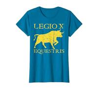 Legendary 10th Cavalry Legion SPQR Ancient Rome T-Shirt, Women, Sapphire Blue, 3X-Large