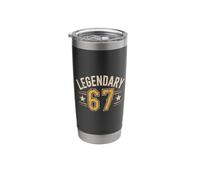 Legendary 67 Meme Typography Stainless Steel Insulated Tumbler