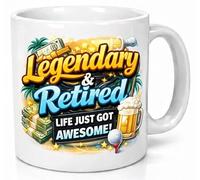 Legendary and Retired Life Just Got Awesome Funny Retirement Coffee Cup Gift Mug