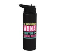 Legendary Anna First Name Funny Quote for Anna Stainless Steel Insulated Water Bottle