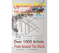 Legendary Artists Word Search: Your Ultimate Music Puzzle Book | Featuring Icons Across All Genres | Perfect for Relaxation, Brain Training, and Family Fun | 6x9, 100+ Pages