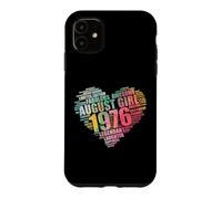 Legendary AUGUST GIRL 1976 Awesome Fabulous 50th Heart Mom Case for iPhone 11