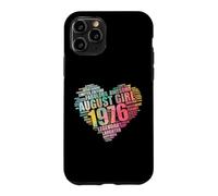 Legendary AUGUST GIRL 1976 Awesome Fabulous 50th Heart Mom Case for iPhone 11 Pro