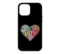 Legendary AUGUST GIRL 1976 Awesome Fabulous 50th Heart Mom Case for iPhone 12 Pro Max
