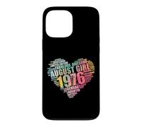 Legendary AUGUST GIRL 1976 Awesome Fabulous 50th Heart Mom Case for iPhone 13 Pro Max