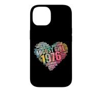 Legendary AUGUST GIRL 1976 Awesome Fabulous 50th Heart Mom Case for iPhone 14
