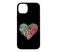 Legendary AUGUST GIRL 1976 Awesome Fabulous 50th Heart Mom Case for iPhone 14 Plus