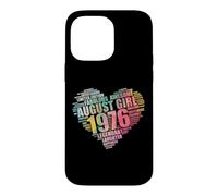 Legendary AUGUST GIRL 1976 Awesome Fabulous 50th Heart Mom Case for iPhone 14 Pro Max