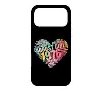 Legendary AUGUST GIRL 1976 Awesome Fabulous 50th Heart Mom Case for iPhone 17 Pro Max