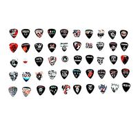 Legendary Bands Guitar Picks - [Limited Grand Edition-Standard] - 50 popular band picks in a packet
