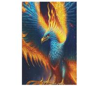 Legendary Blue Phoenixes Jigsaw Puzzle for Adults 1000 Piece for Kids Age 12 Years Up Woodiness Puzzles Educational Game 78×53cm